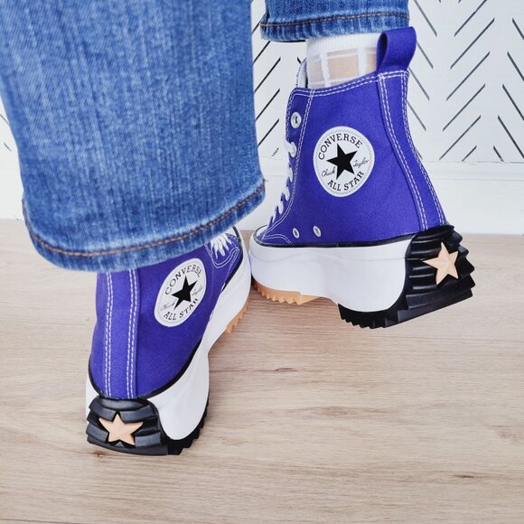 ⭐Converse Run Star Hike Platform Hi Sz 6.5 Women's Shoes Purple Sneakers A09383C - Picture 5 of 12